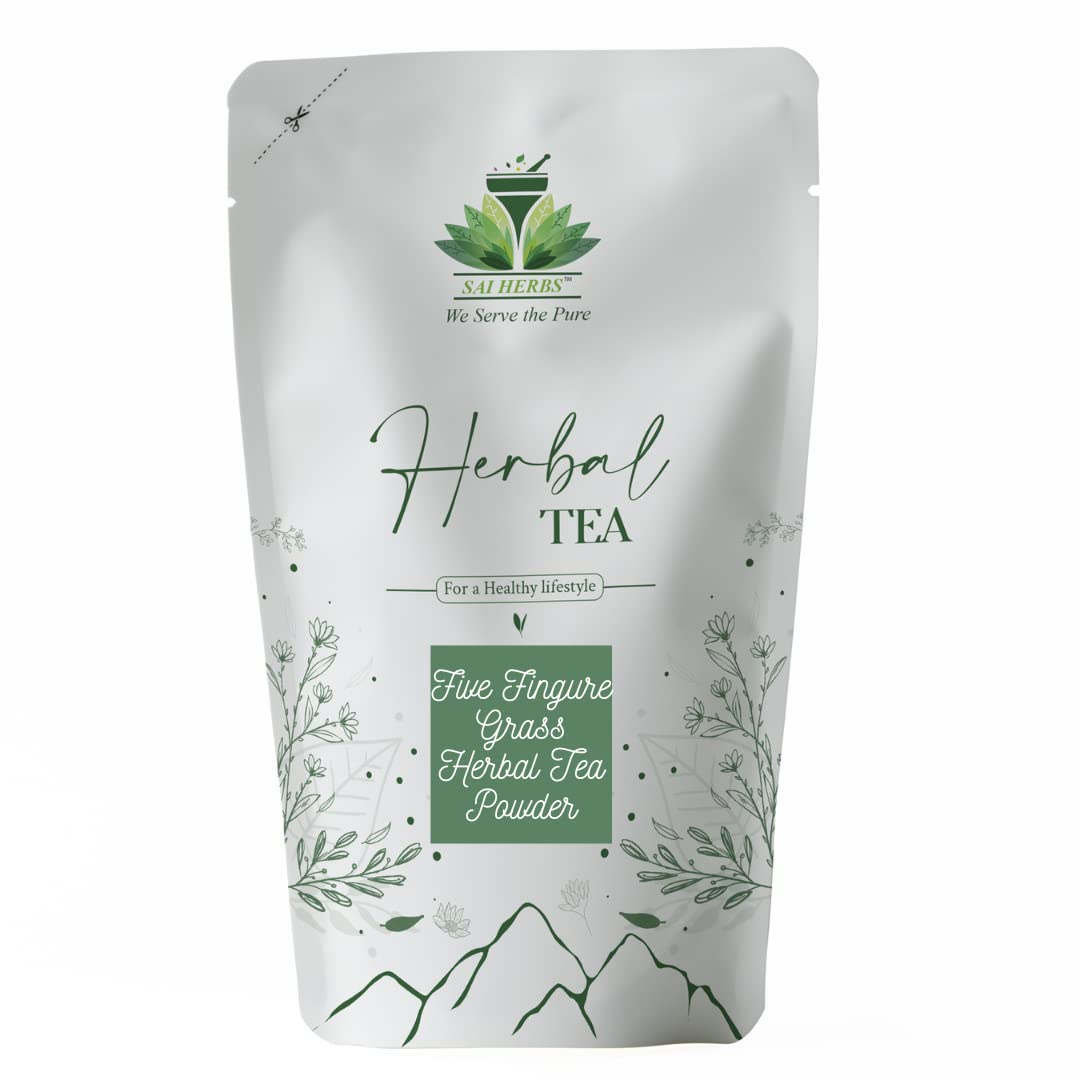SAI HERBS Five Fingure Grass Herbal Tea Powder - Cinquefoil - Potentilla Erecta - Luxury Tea - Pure & Natural (50 Grams)
