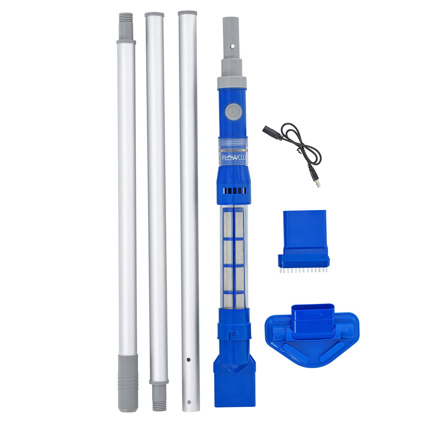 BESTWAY Aspirateur electrique rechargeable AquasurgeTM pour piscines jusqua 6,10m de diametre