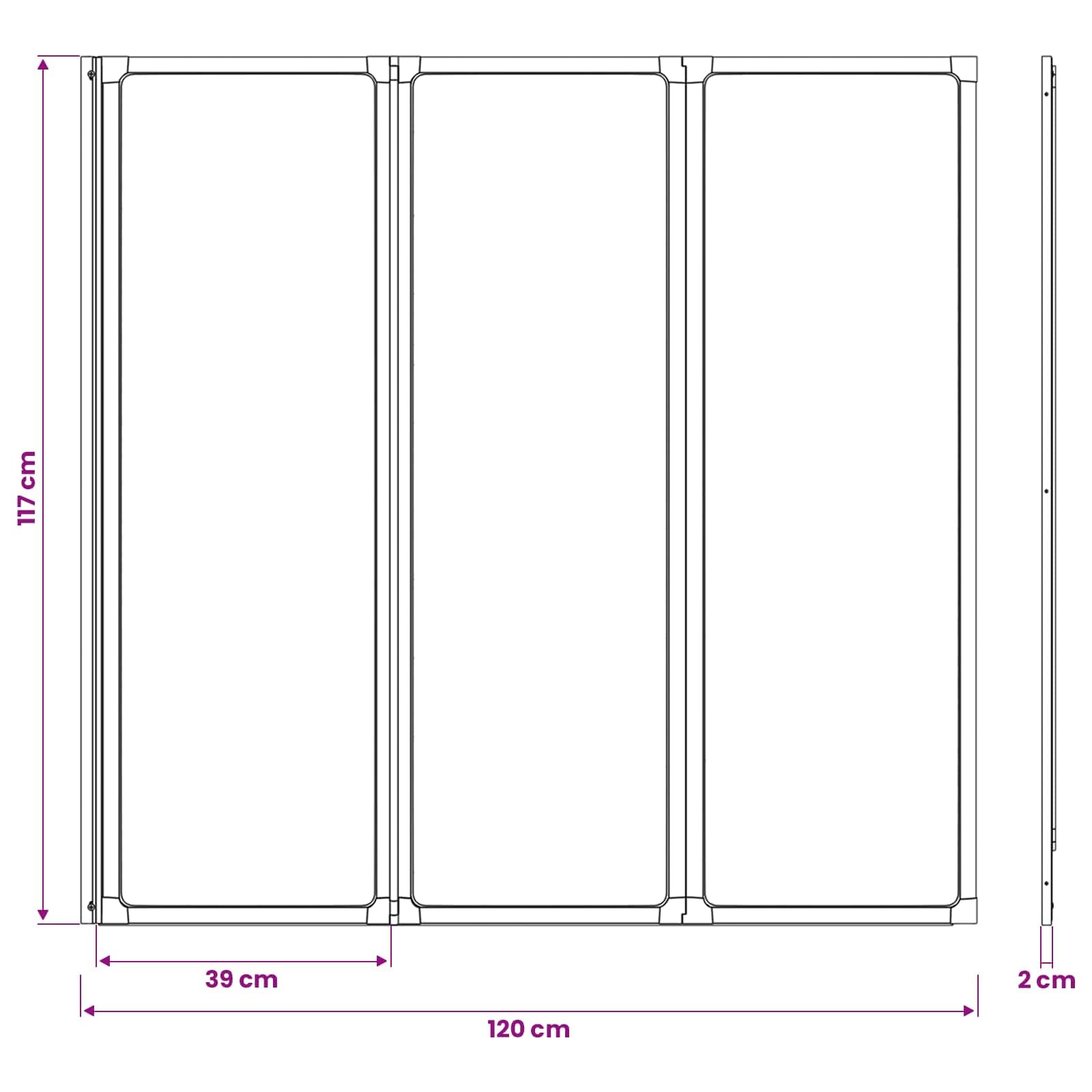vidaXL Paroi de douche Noir 120 x 2 x 117 cm Aluminium et PP, Paravent de douche, moderne et rectangulaire, pliable, gain de place, panneau flexible pour votre salle de bain