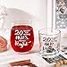 Futtumy 20th Anniversary Glass Gifts Set, 20 Years of Being Mr Right & Mrs Always Right 17oz Wine 10oz Whisky Glass, 20th Wedding Anniversary for Wife Husband Couple Parents Grandparents Friends