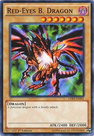 Yugioh 1st Ed Red-Eyes B. Dragon LDK2-ENJ01 Common 1st Edition Legendary Decks II Cards