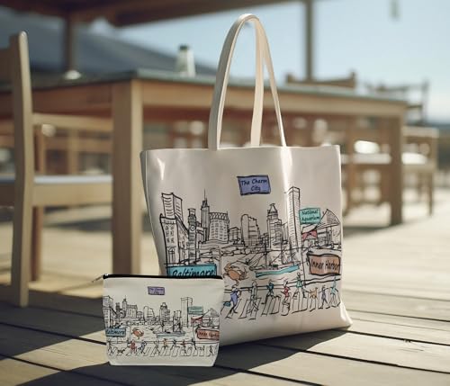 Image of Cities Around the World Artwork Tote Bag Series- Designed in the USA, 17 inchx14 inch, Double Sided Print, Souvenir & Gift