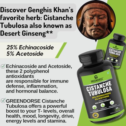 GREENDORSE Store GREENDORSE Organic Cistanche Tubulosa 1000mg 1 g - Image 4