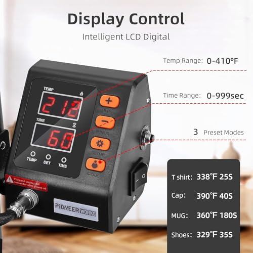 Machine transfert de chaleur 11 en 1 rotative avec plateau 38x30cm - 4