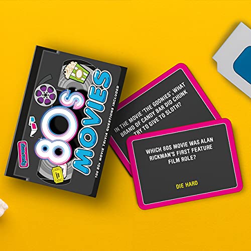 Juego Trivia Películas 80s 100 Cartas miniatura 4