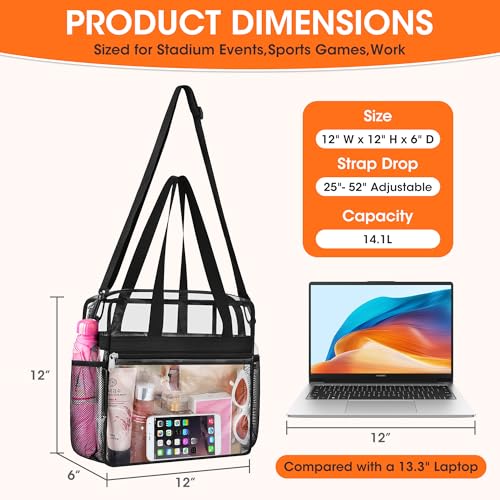 Oraben Clear Tote Bag Stadium Approved