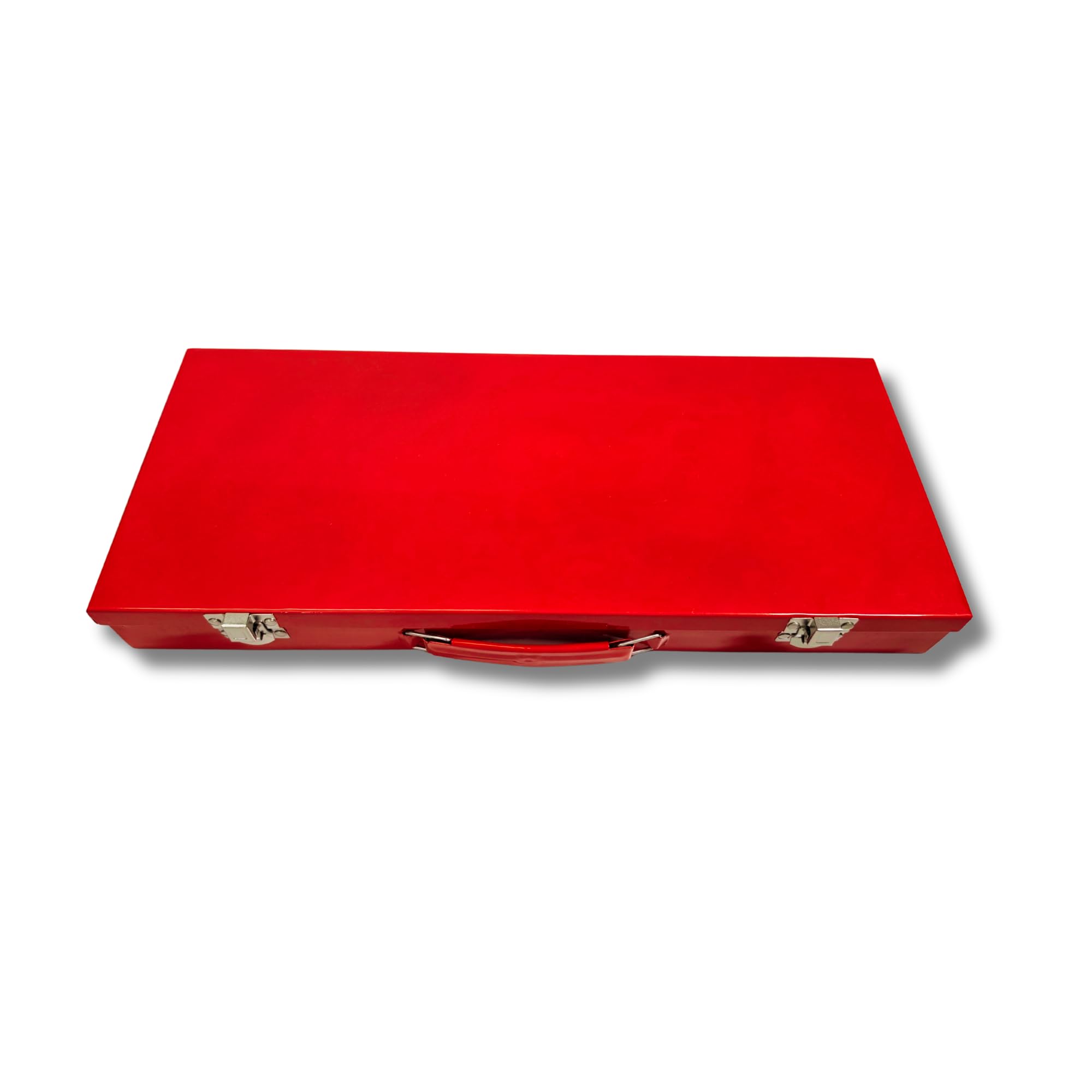 Estuche Metálico Carraca 1/2” 24 Piezas con Vasos 8–32 mm Extensores Maneral Llave T y Rótula - Acero CRV