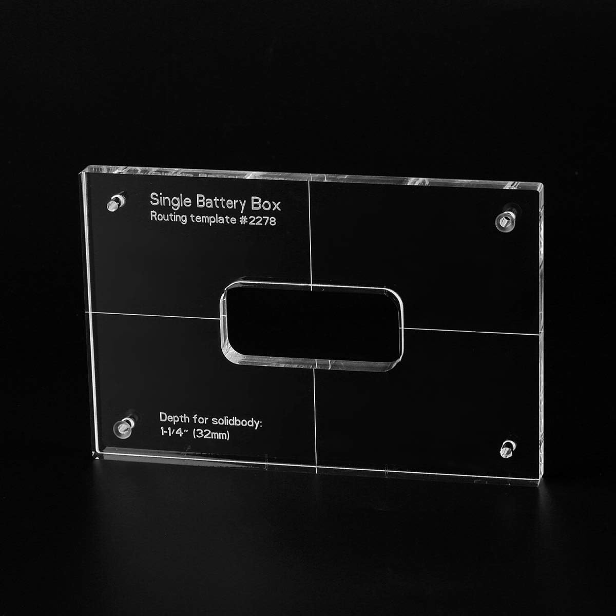 Amazon.com: Musiclily Pro CNC Accurate Acrylic Single Battery Box ...