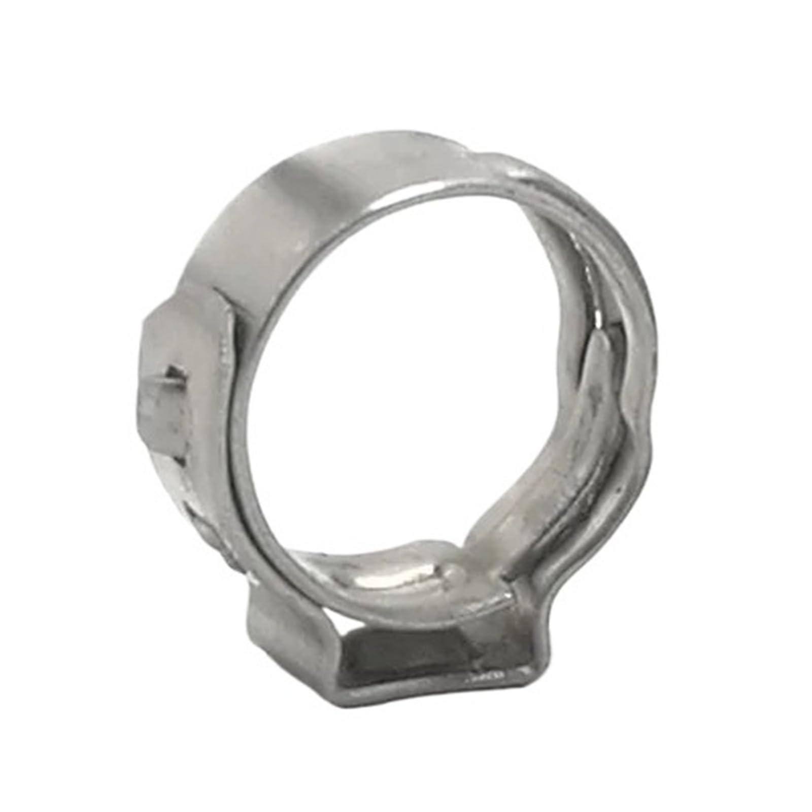Hqycl One Color 2-20Pcs Hose Clamps Single Ear Stepless 5.8-23.5Mm 304 Stainless Steel Hose Clamps Cinch Clamp Rings For Sealing Kinds Of Hose(5.3-6.5Mm 20Pcs)
