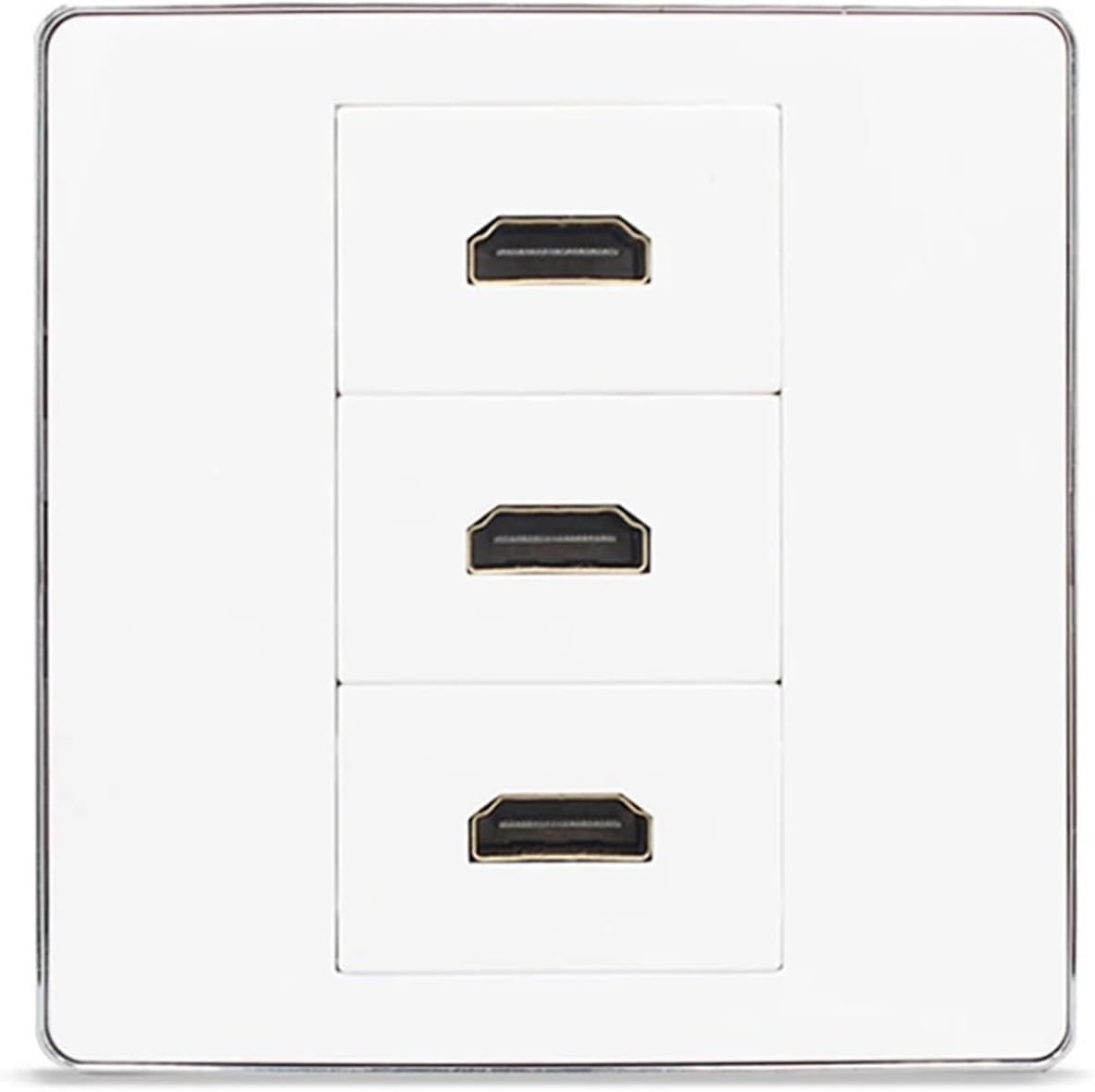 3-Port HDMI Wall Plate Triple HDMI 2.0 Extender with Female HDMI Connectors