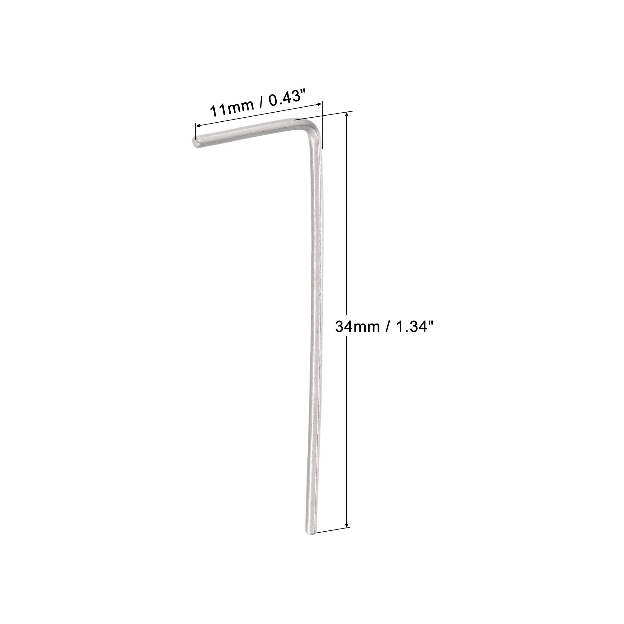 Sourcing Map Innensechskantschlüssel 12 Mm – L-Form, Langer Arm, CR-V Stahl, Mit Kunststoffgriff