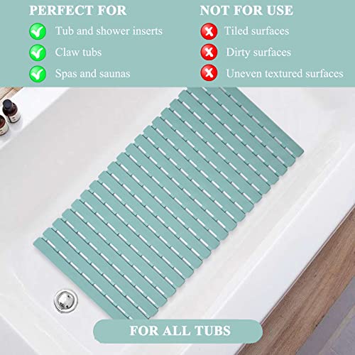 Shower Mat Non Slip - Sheepping Bathtub Mat Machine Washable Anti Slip Bath Mat For Tub, Quick Drain Tub Mat With Suction Cups For Bathroom #TOP1