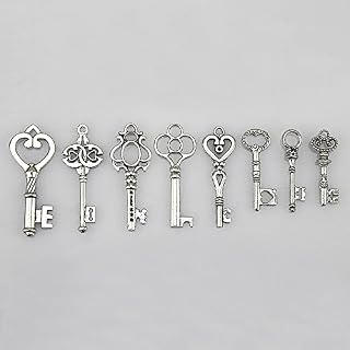 LolliBeads (TM) Mixed Set of 30 Large Skeleton Keys in Antique Bronze - Set of 30 Keys
