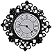 Melody Jane Dollhouse Black Filigree Wall Clock Miniature 1:12 Ornament Accessory