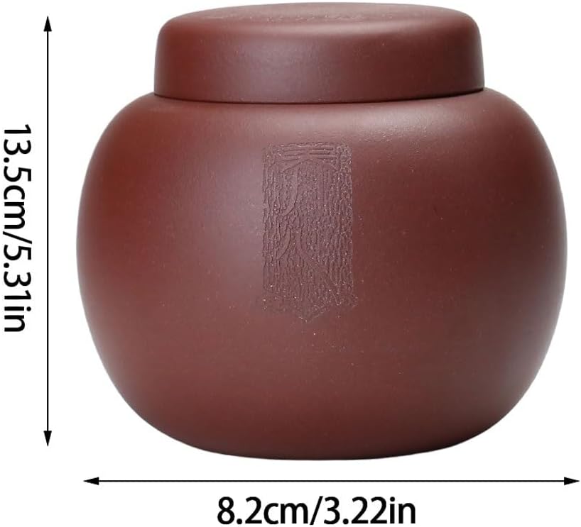 SONGCHAO Sugar Jar Purple Sand Storage Jar Household Tea Jar Living Room Snack Jar Office Coffee Jar Medicinal Jar Tea Canister (Color : A)