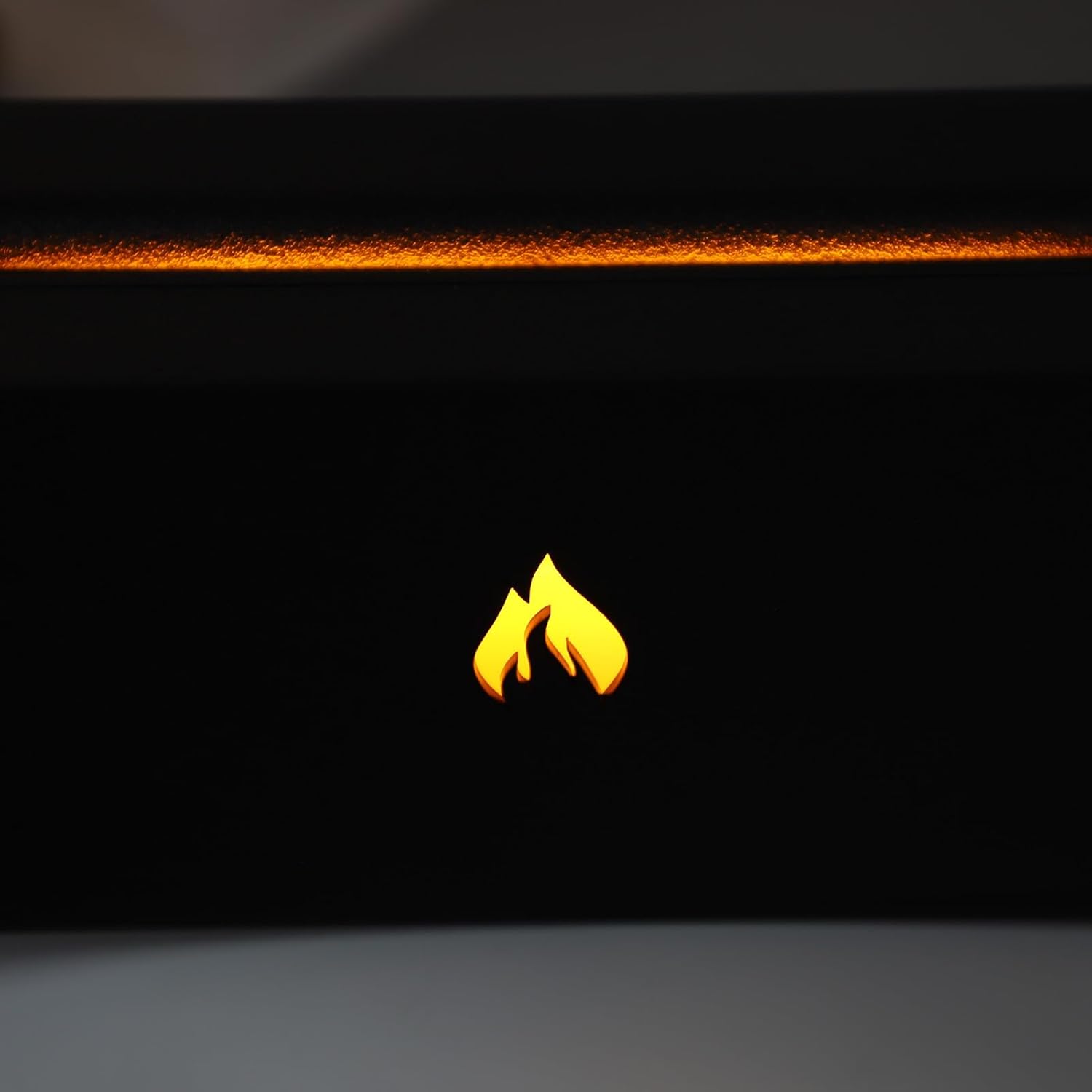3D Fireplace Air Humidifier, Multi Colored Fire, 320ml, Black - Silent Mist, Automatic Power Off Protection, Ideal for Bedroom and Office Use (Type 1)