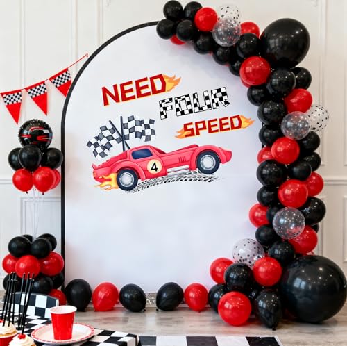 Vinilo Decorativo Need Four Speed Negro y Rojo miniatura 1