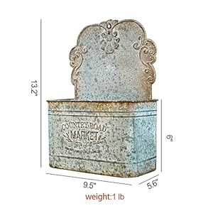 All Chic Metal Wall Planter Wall Mount Planter Wall Metal Hanging Planter Wall Vases for Flowers Planters for Outdoor Plants for Farmhouse Wall Decor (Rustic) All Chic Metal Wall Planter Wall Mount Planter Wall Metal Hanging Planter Wall Vases for Flowers Planters for Outdoor Plants for Farmhouse Wall Decor Rustic