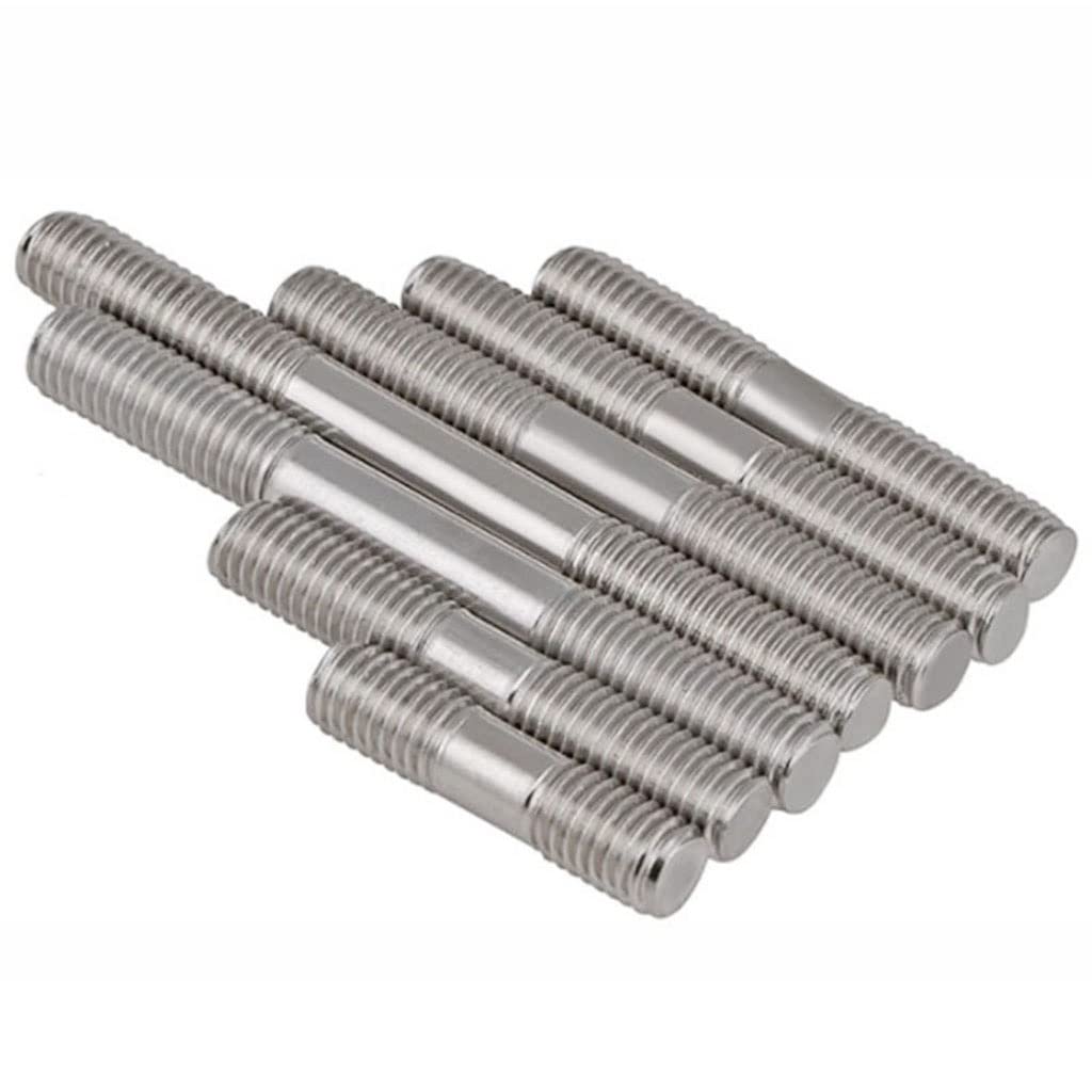 Expansion Bolts Pernos de espárrago roscados de Doble Extremo métricos M12 x 1,75 de 40 a 250 mm, Varilla de tornillo/M12 x 170 mm, 3 Unidades