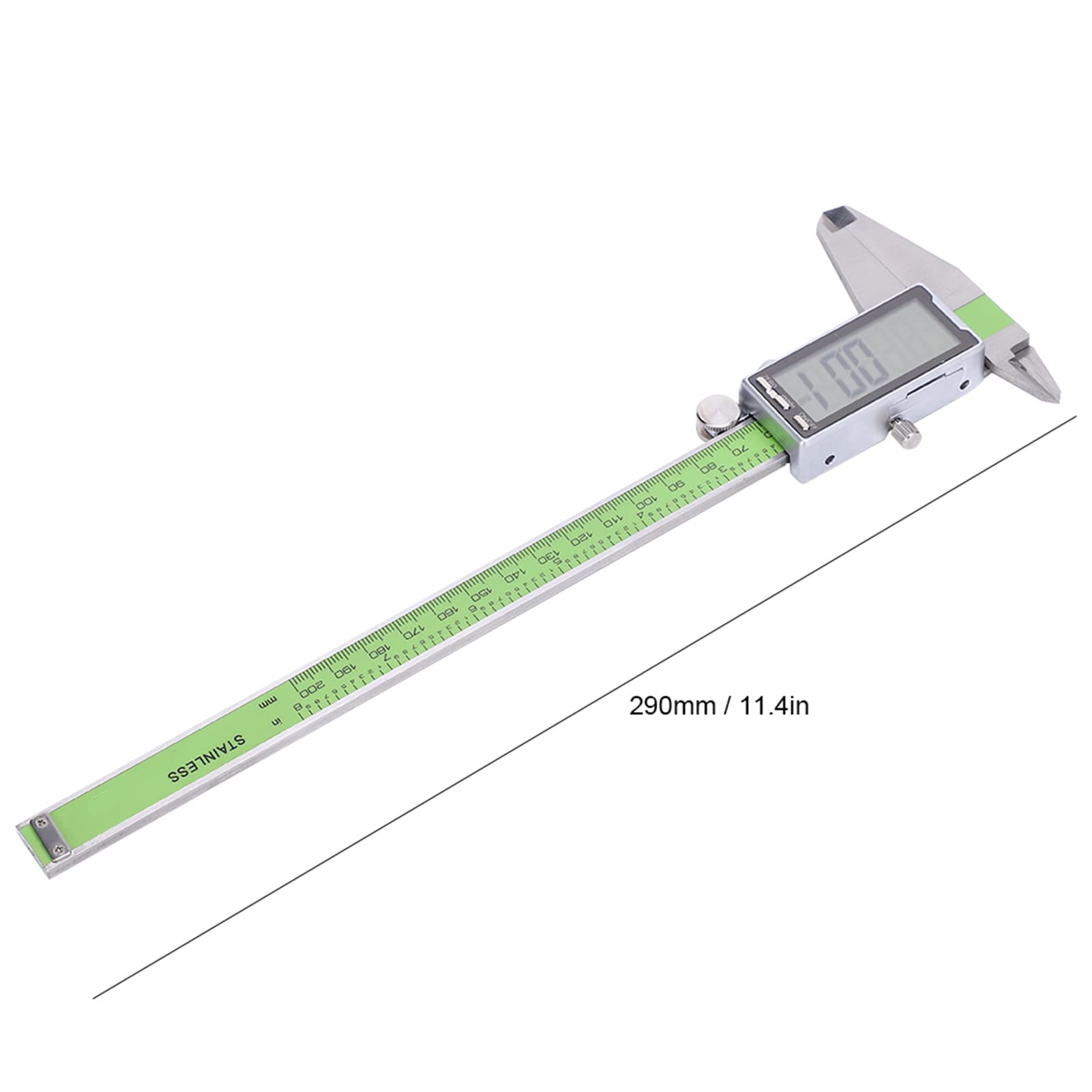 Calibrador digital vernier preciso acero inoxidable calibre de regla electrónica de alta resistencia para medición de bricolaje (200 mm)