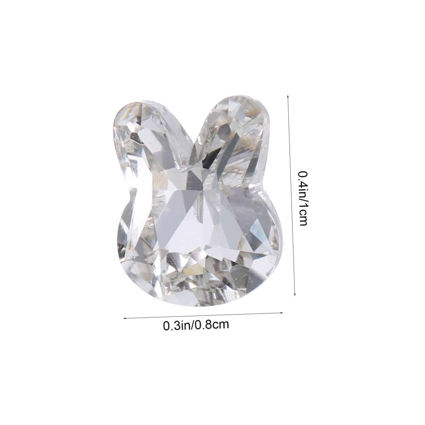 4 Set Gioielli Con Diamanti Per Unghie Unghia Decorazioni Per Manicure Ornamenti Per Manicure Bunny Conigli Decorazioni Per Unghie in Cristallo Fascino Delle Unghie 20 Pezzi*4