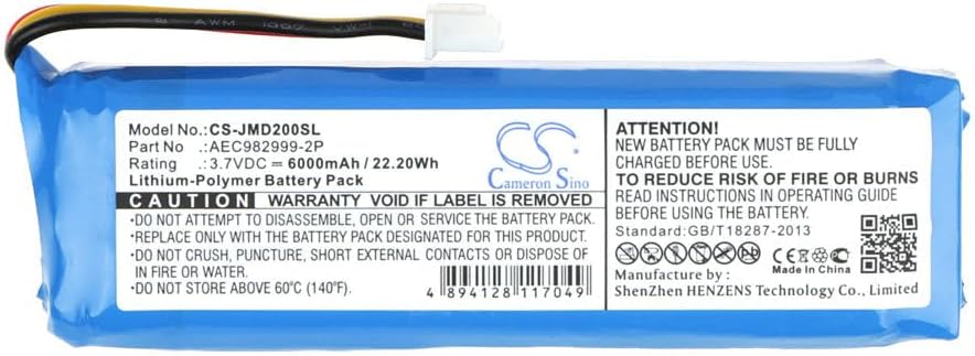 VI VINTRONS Battery for JBL Charge, AEC982999-2P,