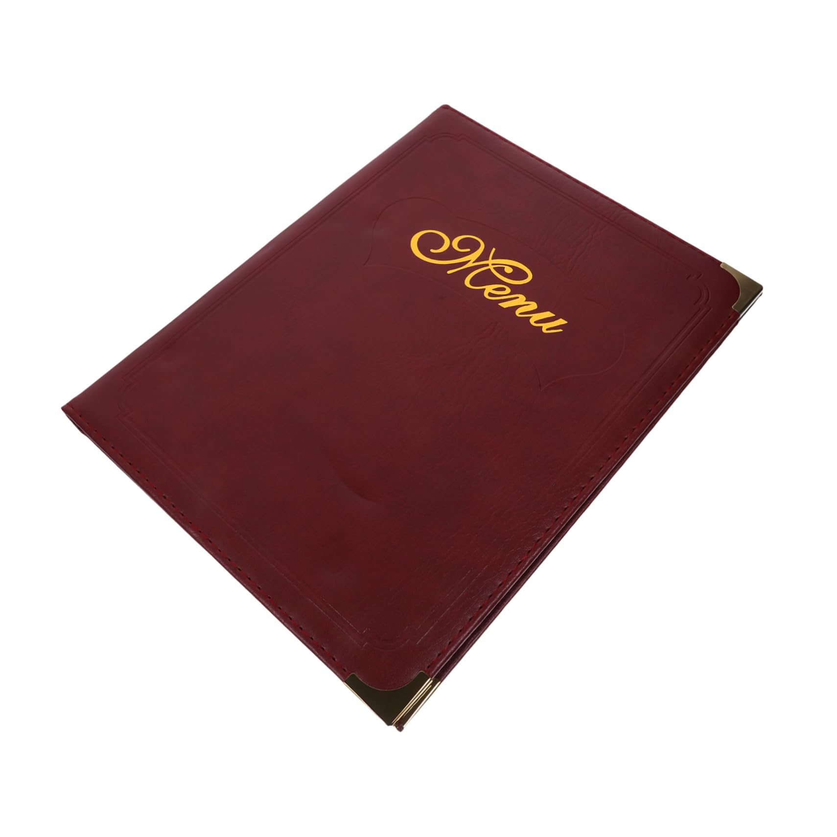 Carpeta de Menú de Cuero A4 Libro de Menú Práctico para Restaurante y Bar Diseño Sencillo y Protección para Contenido de Precios y Platos