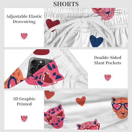 Men's Short Sets Outfits 2 piece Printed Animals Summer Tracksuit Short Sleeve Polo Shirt and Short Sets Vacation Outfits3