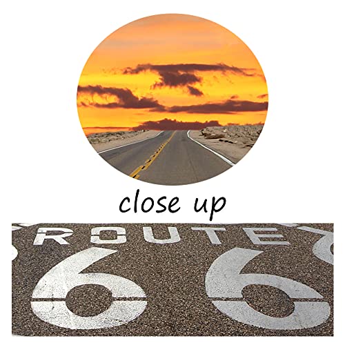 Ride Free Motorcycle Retro Rustic Wall Art Garage Wall Decor Route 66 Paintings Canvas Prints Framed (24''H X 36''W) #TOP5
