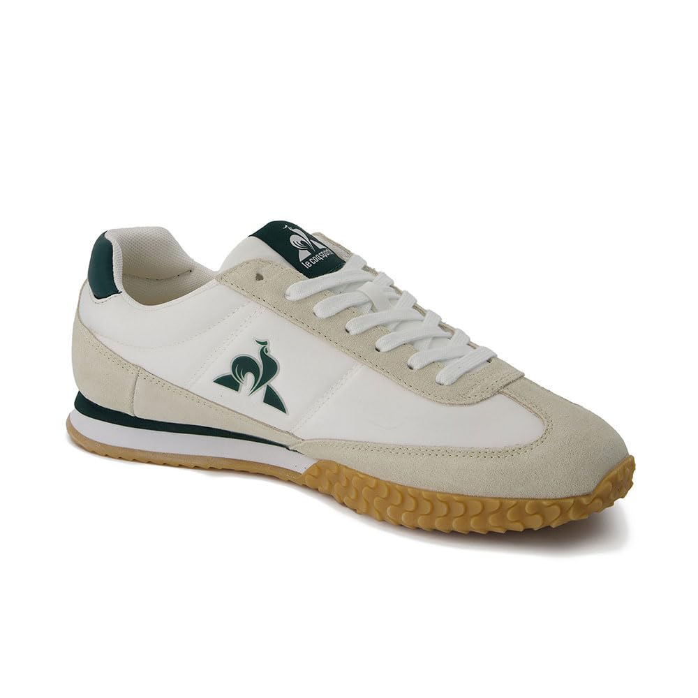 Le Coq Sportif Veloce I, Scarpe da Ginnastica Unisex-​Adulto, Optical White Trekking Green, 40 EU