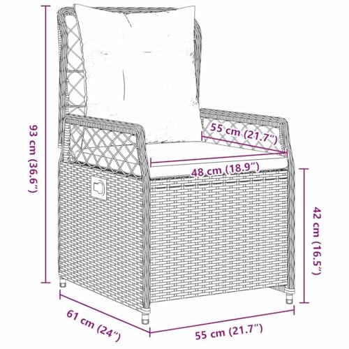 Ensemble de repas extérieur en polyrotin gris pour terrasses conviviales