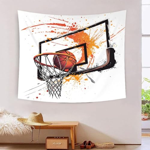 Poster mural basket-ball 3D tapisserie grand format pour relooker un dortoir