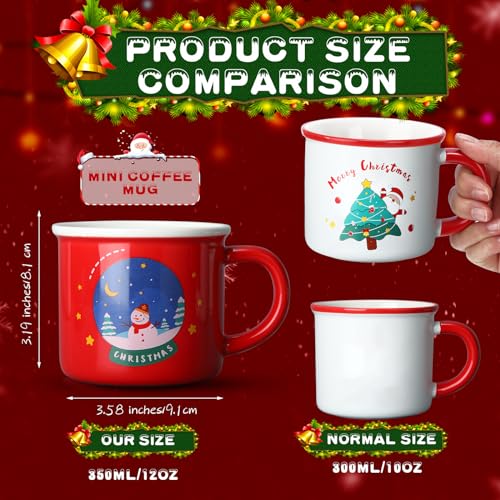 Set de 8 Tazas Navideñas Hushee de Cerámica 12oz miniatura 2