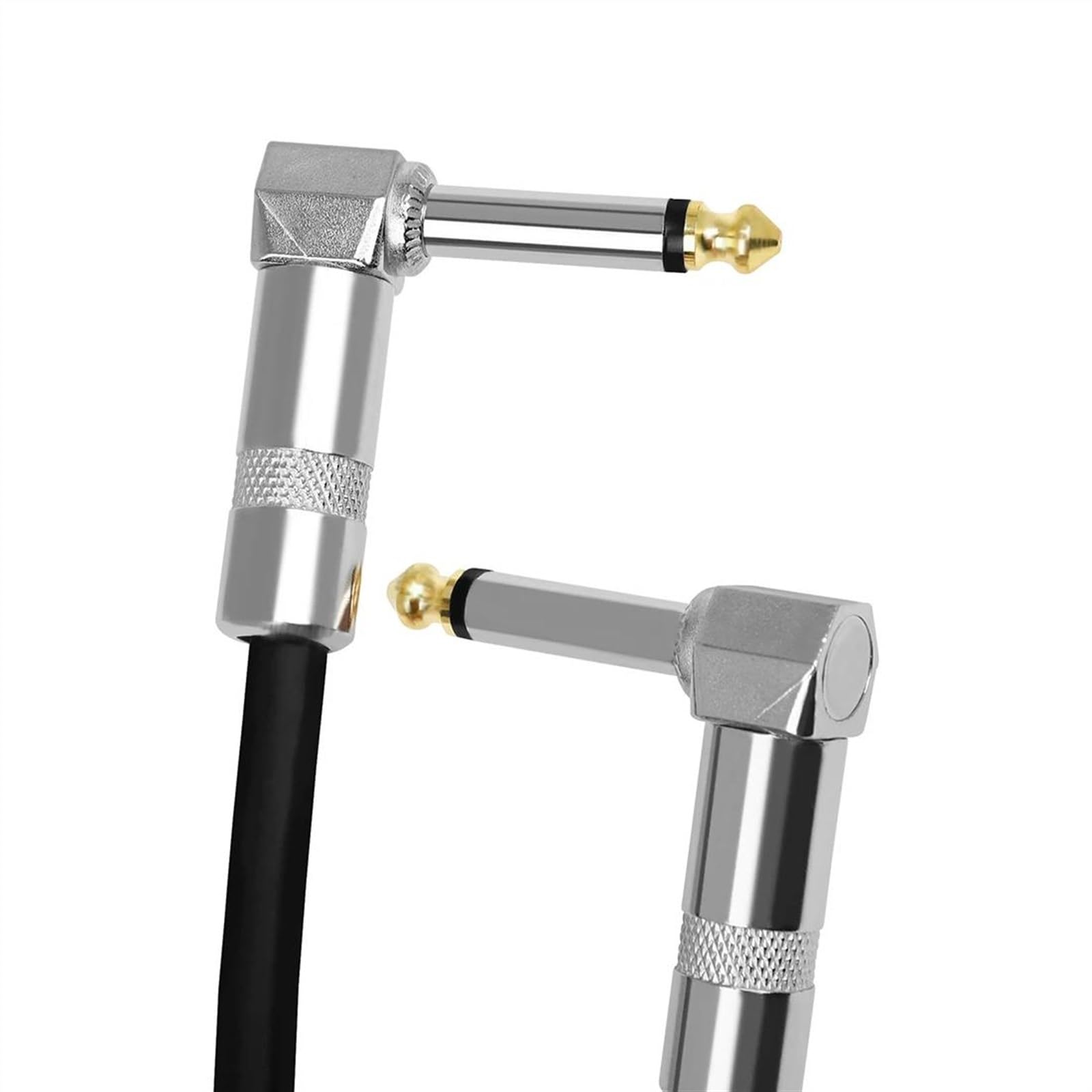 cable de audio de guitarra Cable De Efectos De Guitarra De 15/30/50 Cm Cable De Pedal Cable De Conexión Para Instrumentos Cable De 6,35 Mm Para Efectos De Guitarra Eléctrica Cabezal De Metal Para Guit