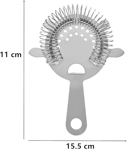 Miniatura 2 de Paquete de 2 coladores de cóctel de acero inoxidable para barra de cóctel, herramienta de filtrado para bar, restaurante, hogar
