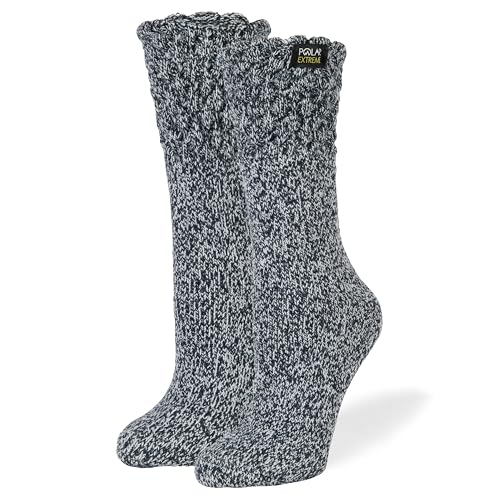 Image of Polar Extreme Thermal Hiking Socks - Cushioned, Insulated, Warm para Boots, Women & Men, One Size Fits Most 4-10, 2-Pack