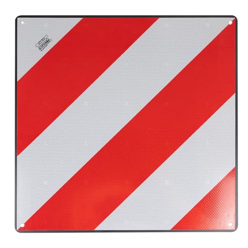 V-20 - Pannello omologato per carico sporgente, per porta-biciclette, piastra V-20 realizzata in polipropilene PP flessibile, dimensioni 50 x 50 cm