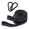 Hammock Attachment Strap Set 2 m Tree Rope with Carabiner Adjustable Hammock Suspension for Outdoor Camping and Travel Pack of 2