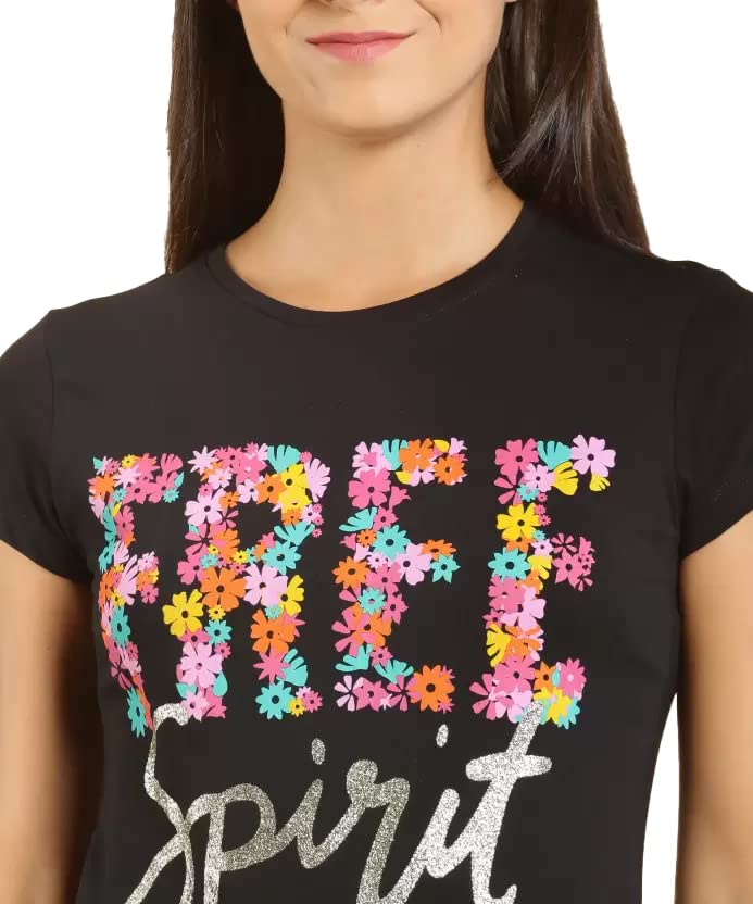 Image of Lyra Women's Cotton Regular Fit T-Shirt