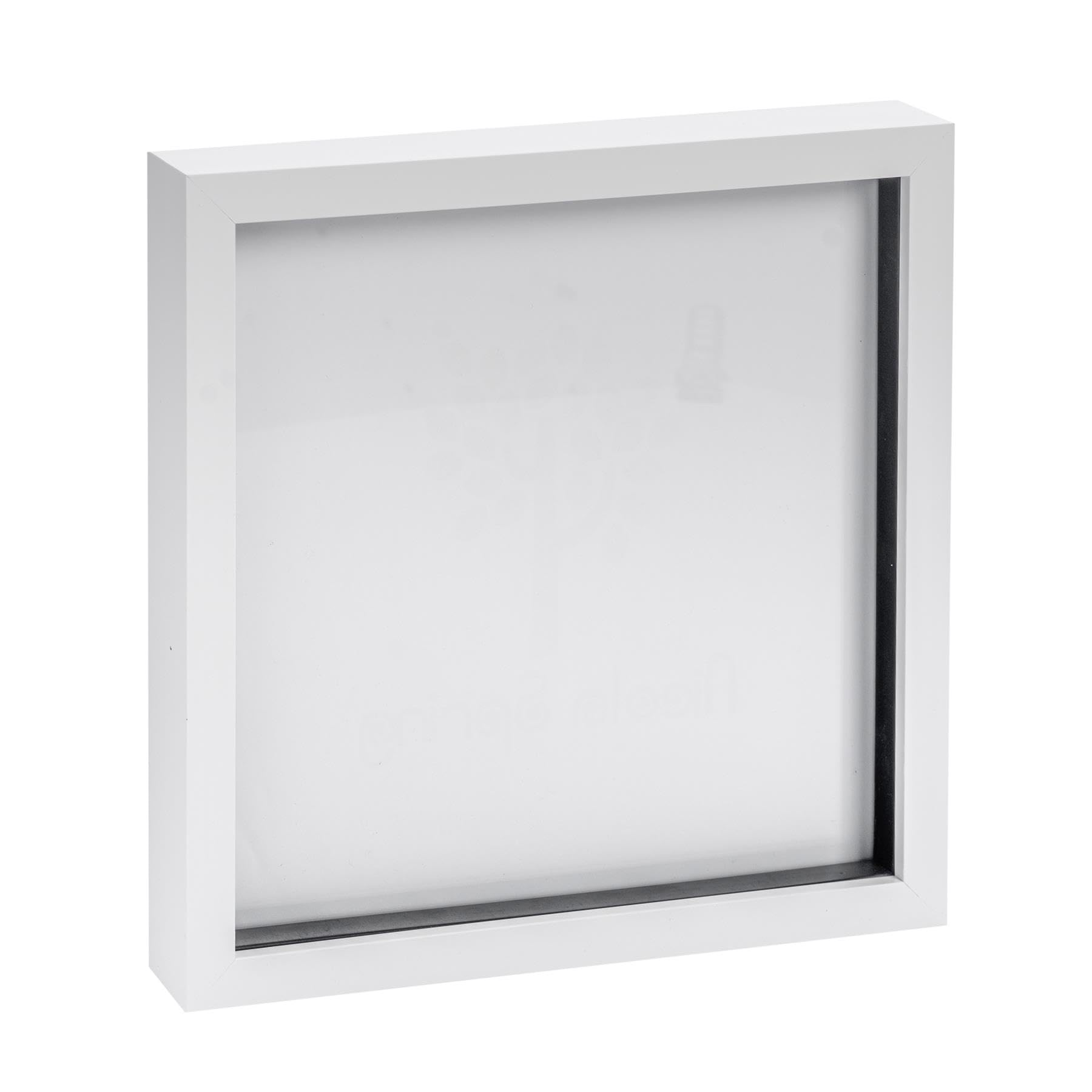 Nicola Spring White Acrylic 10x10" 3D Box Photo Frame