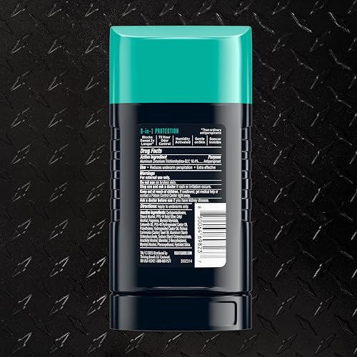 Image of Right Guard Humidity Breaker Antiperspirant & Deodorant for Men, Cold Front Scent, 2.5oz (4 Pack) Invisible Solid, 72 Hour Sweat and Odor Control, Humidity Activated