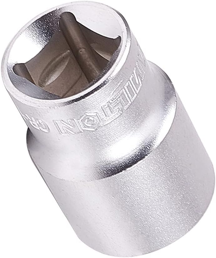 Auniwaig 1/2" Drive 3/4" 6-Point Shallow Socket, Imperial Cr-V Steel Impact Socket for Ratchet Wrench & Power Drill 2PCS