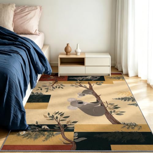 Alfombra lavable antideslizante para evitar caídas en salón de niños de koala 4