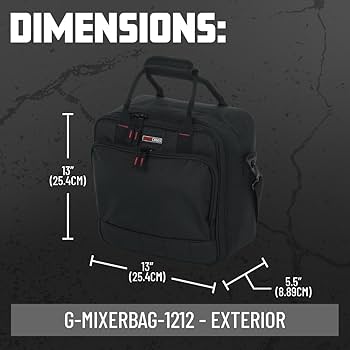 Amazon.com: Gator Cases Padded Nylon Mixer/Gear Carry Bag with