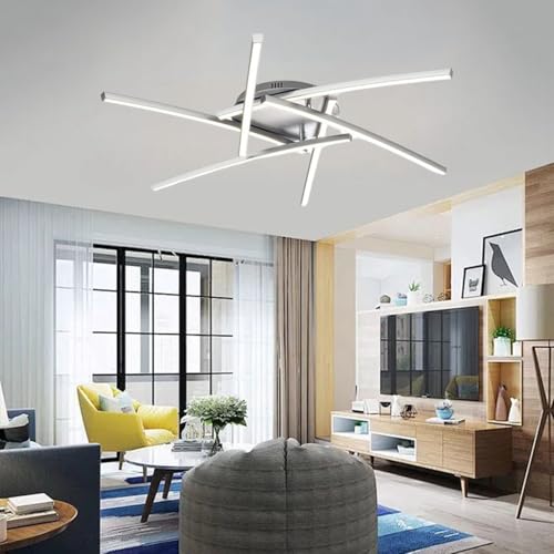 Plafonnier LED à intensité variable 50W pour décoration de salon et chambre