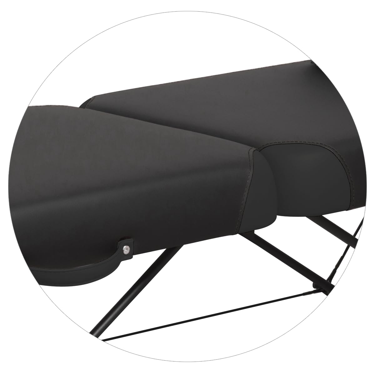 Ultraleichter Massagetisch RehaKing – Obsidian mit 5 cm Comfort-Schaumstoff, 3D-Comfort-Kopfteil, erhöhtem hinteren Teil und rutschfesten, druckempfindlichen Füßen