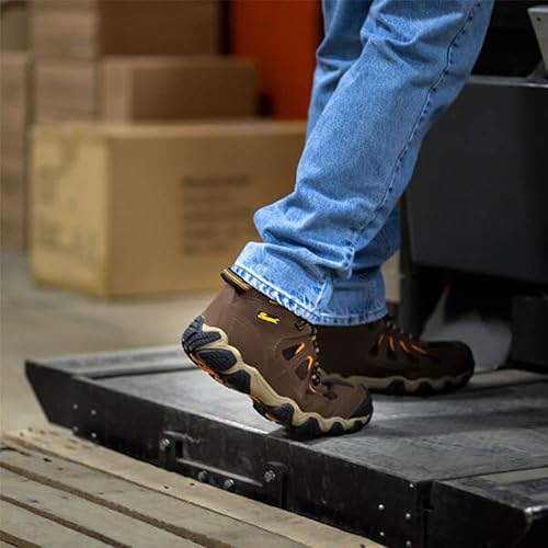 Miniatura 6 de Thorogood Crosstrex - Botas de senderismo impermeables de 6 pulgadas con punta de seguridad para hombre, cuero transpirable de primera calidad y