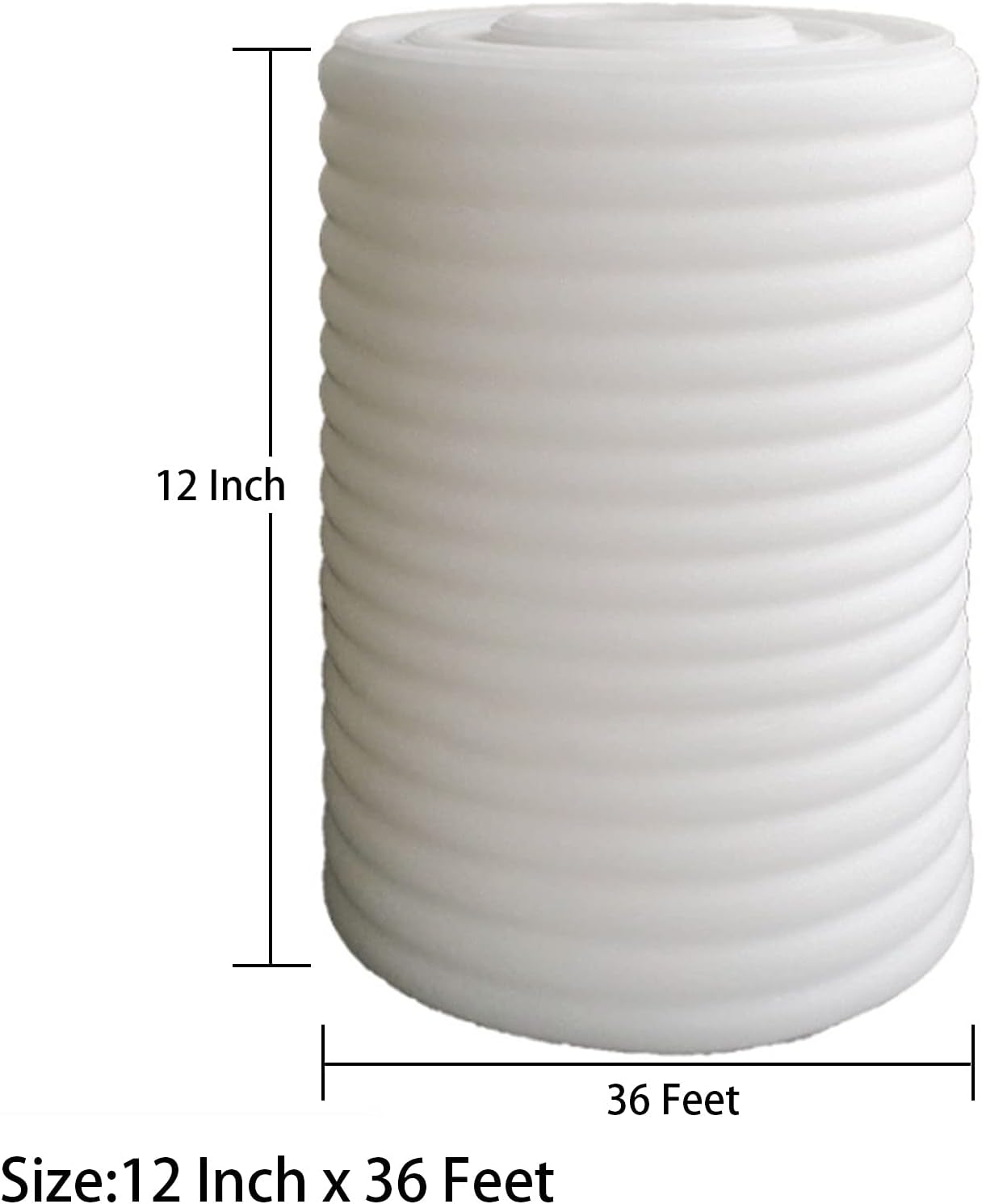 FAA 12x864" Packing Cushioning Foam in 2 Rolls,1/16"Thin with 10 Fragile Stickers-Moving Supplies for Storage & Shipping-Dish,Glass,TV,Frame,Furniture : Office Products