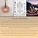Tensor Rings Copper, 3 Ring Cubit Tensor Pendant, Tensor Rings Set Trio Ra-Mu Viking Sacred Continent Cubit 404Mhz, 443Mhz, 68Mhz Amulet Pendant Energizing Necklace Copper Torus Energy