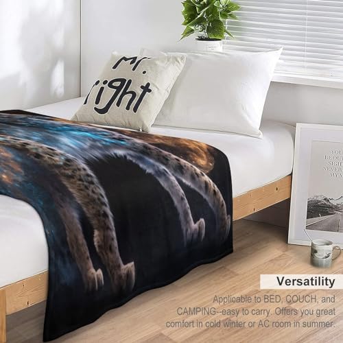 Couverture en flanelle chaude contre le froid plaid doux 150x200cm